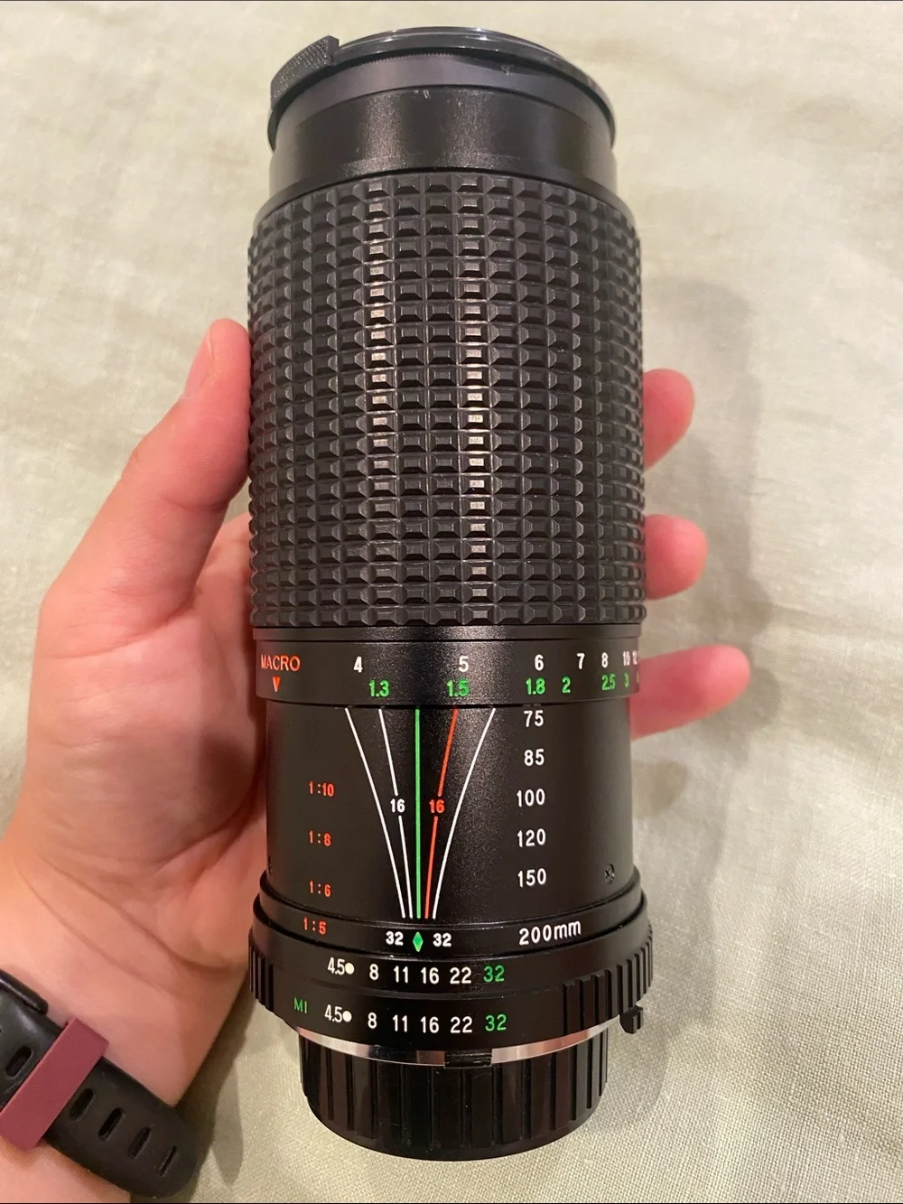 Manual Telephoto Zoom Lens in Black - Made in Japan